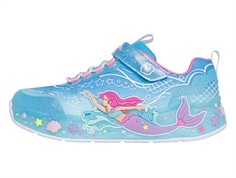 Skechers sneakers blue with mermaid and lights